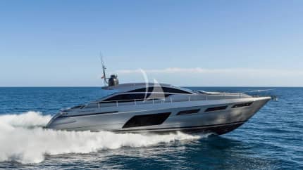 68ft Pershing yacht SAINTS — exterior