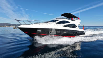 70ft Sunseeker yacht SCAR — exterior