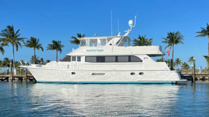 75ft HATTERAS yacht WATER BORN u2014 exterior