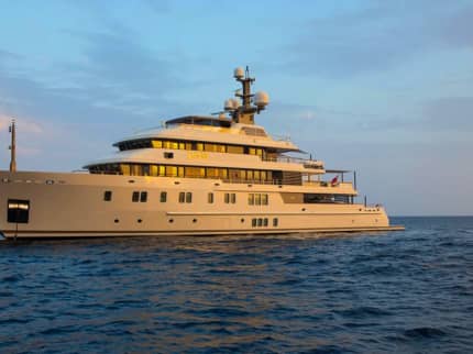 POLAR STAR 208ft Lurssen completed superyacht - profile view