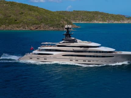 WHISPER 312ft Lurssen superyacht charter - profile view