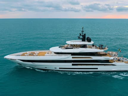 ALISA 164ft Mangusta completed superyacht - profile view