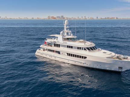 TASIA 158ft Feadship sold superyacht - profile view