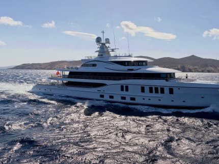 PLVS VLTRA 243ft Amels completed superyacht - profile view