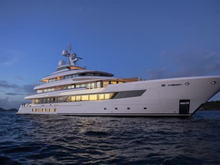 ASIA 200ft Royal Hakvoort completed superyacht - profile view