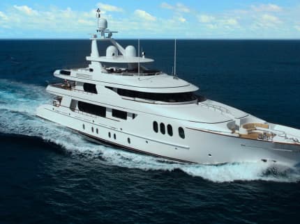 AMICA MEA 152ft Royal Hakvoort luxury yacht charter - profile view