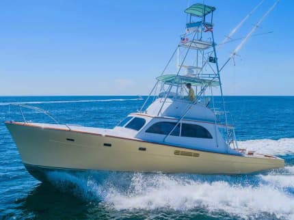 BIG WEDNESDAY 43ft Merritt Boat Works sold superyacht - profile view
