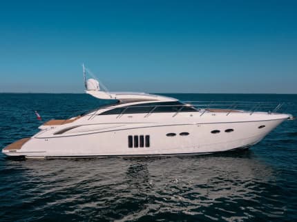 A SHURE THING 63ft Princess sold superyacht - profile view