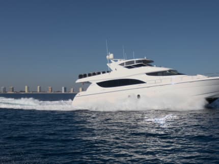 CA’D’ZAN 80ft Hatteras sold superyacht - profile view