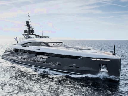 UTOPIA IV 207ft Rossinavi superyacht for sale - profile view