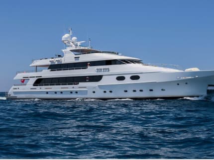 TOP FIVE 157ft Christensen sold superyacht - profile view