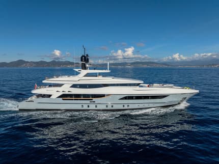 MEDIALLY 152ft Baglietto sold superyacht - profile view