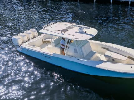 MYSTIC Sea Vee 39ft SeaVee Boats sold superyacht - profile view