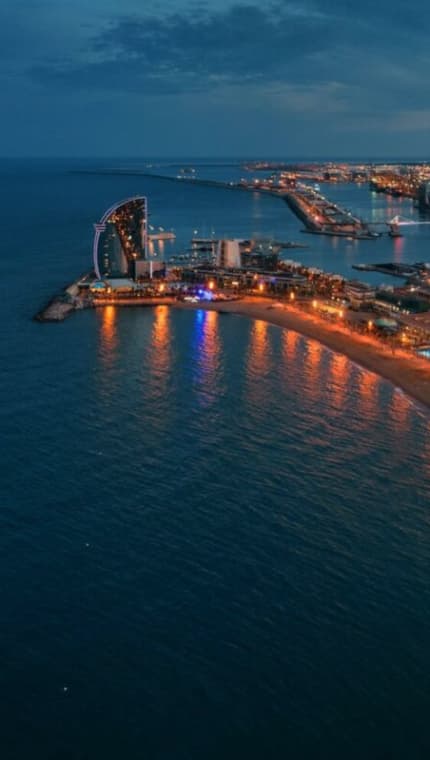 Spain coastal skyline - luxury yacht charter