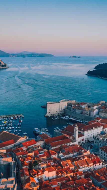 Adriatic Sea coastal skyline - luxury yacht charter