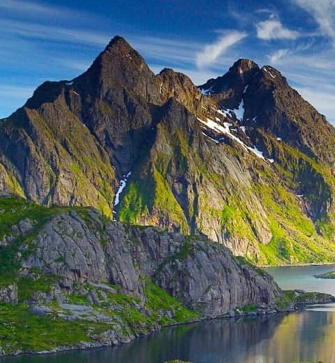 Northern Europe coastline aerial view - luxury yacht charter