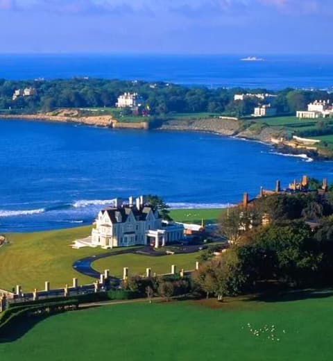 North America coastline aerial view - luxury yacht charter