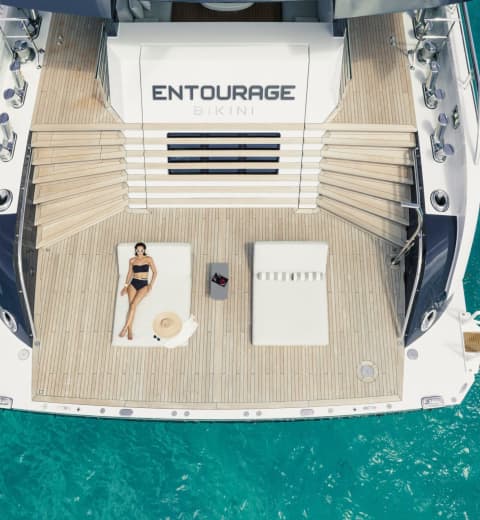 ENTOURAGE 197ft Amels luxury motor yacht - aft exterior view