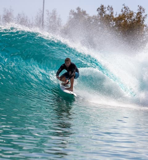 Managing Director and New Construction team head Sean Moran Surfing