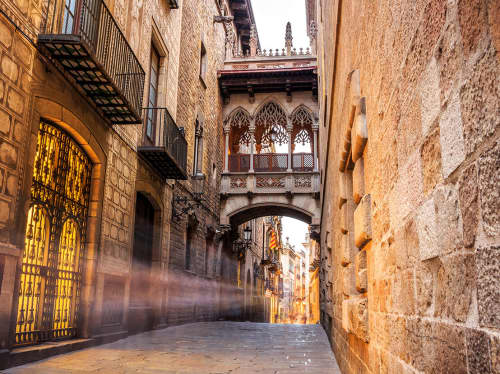 Spain coastal landmark - luxury yacht charter