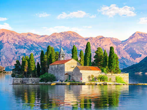 Montenegro coastal landmark - luxury yacht charter