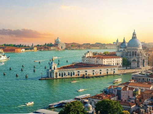Venice coastal skyline - luxury yacht charter