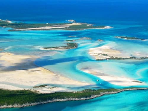 Island aerial view | Moran Yacht & Ship