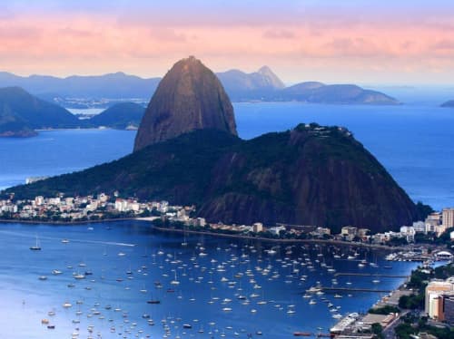 Central South America island aerial view - luxury yacht charter