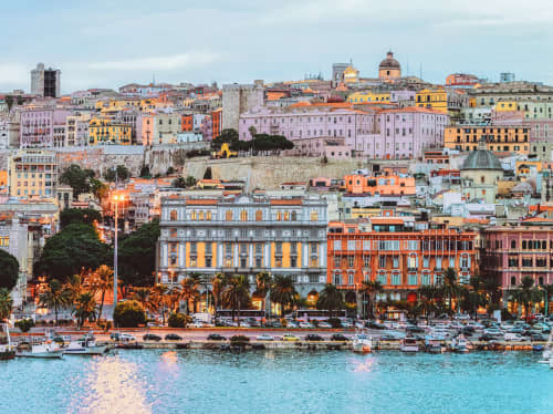 Sardinia coastal skyline - luxury yacht charter