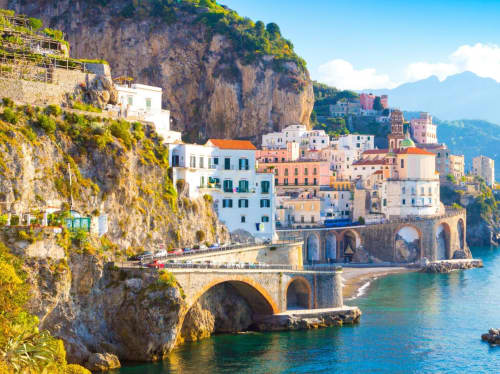 Italy coastal landmark - luxury yacht charter