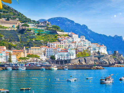 Italy coastal skyline - luxury yacht charter