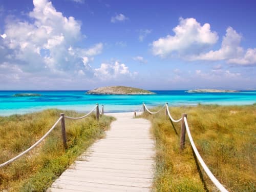 The Balearics beach - luxury yacht charter