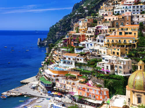 Amalfi Coast coastal skyline - luxury yacht charter
