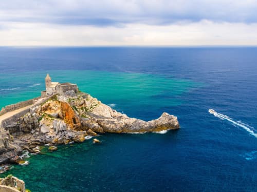 Italy coastal landmark - luxury yacht charter