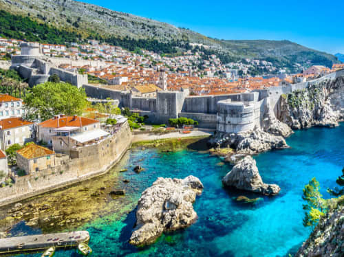 Mediterranean coastal skyline - luxury yacht charter