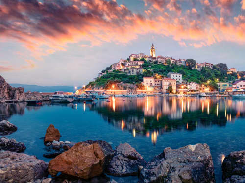 Mediterranean coastal skyline - luxury yacht charter