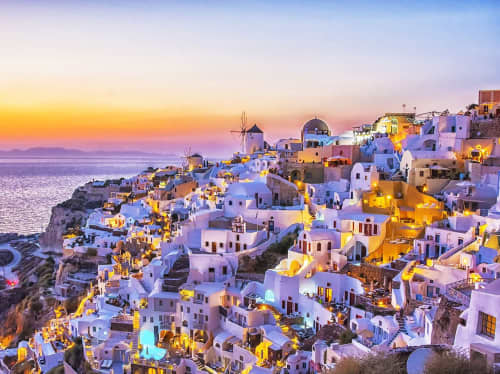 Mediterranean coastal skyline - luxury yacht charter