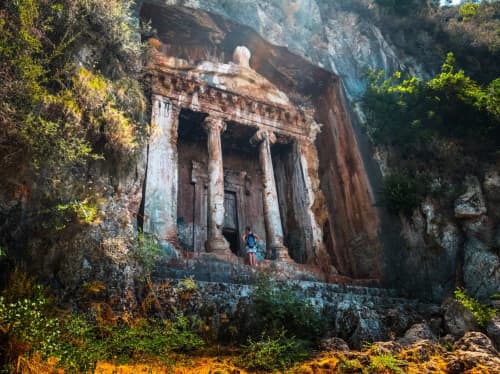 Turkey coastal landmark - luxury yacht charter