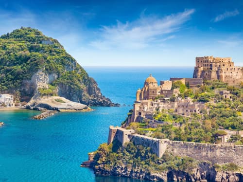 Italy coastal landmark - luxury yacht charter