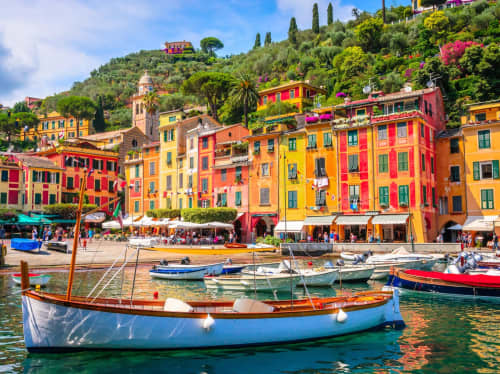 Italy coastal skyline - luxury yacht charter