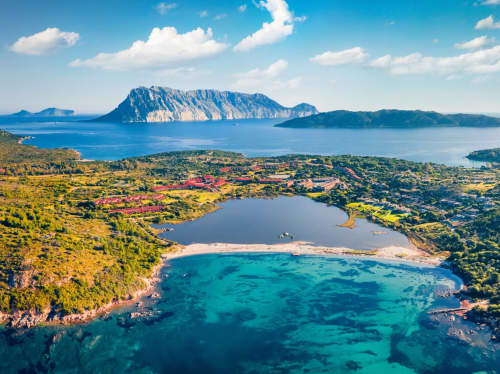 Italy island aerial view - luxury yacht charter