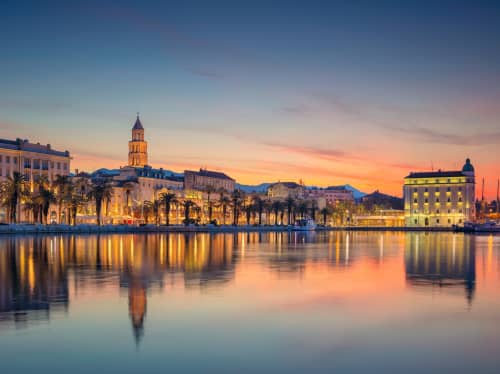 Croatia coastal skyline - luxury yacht charter
