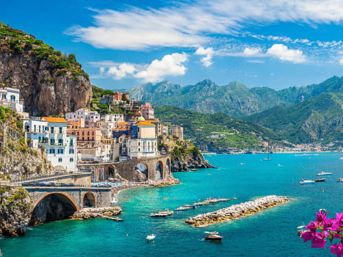 Mediterranean coastal skyline - luxury yacht charter