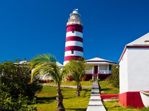 Bahamas coastal landmark - luxury yacht charter