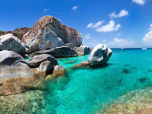 Caribbean beach - luxury yacht charter