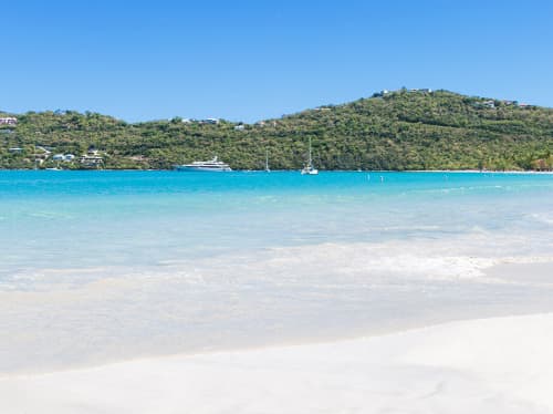 Caribbean beach - luxury yacht charter