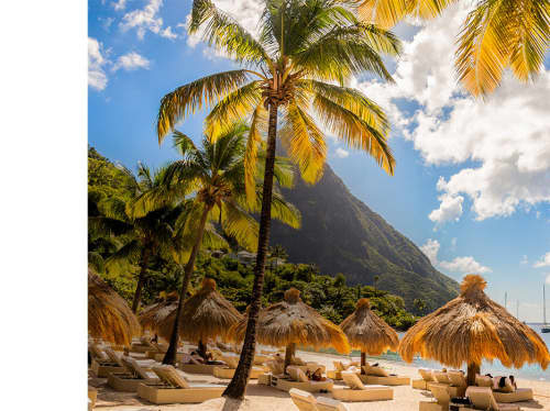 Caribbean beach - luxury yacht charter