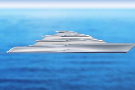 CC-SUMMER 312ft Lurssen luxury superyacht - profile view