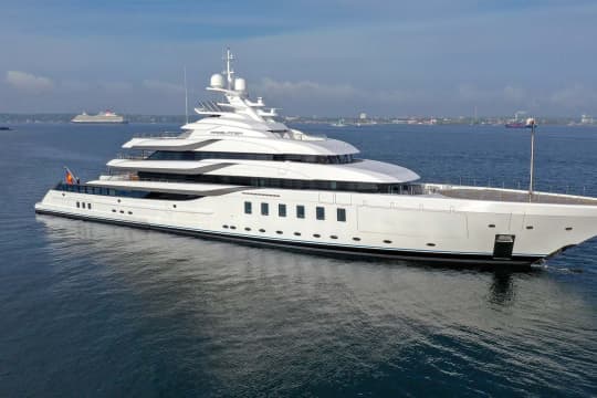 Megayacht Lurssen 95m MADSUMMER sea trials by Moran Yacht and Ship
