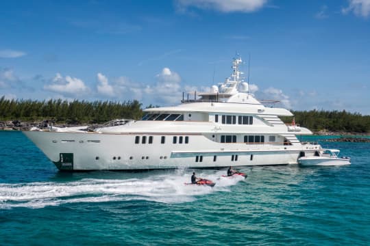 MYSTIC 151ft CMB Yachts luxury motor yacht - profile view